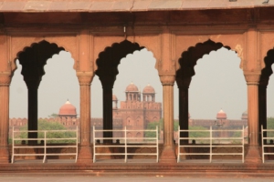 Delhi, Red Fort from Jama Masjid