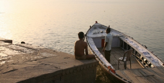 A boat on the ganges