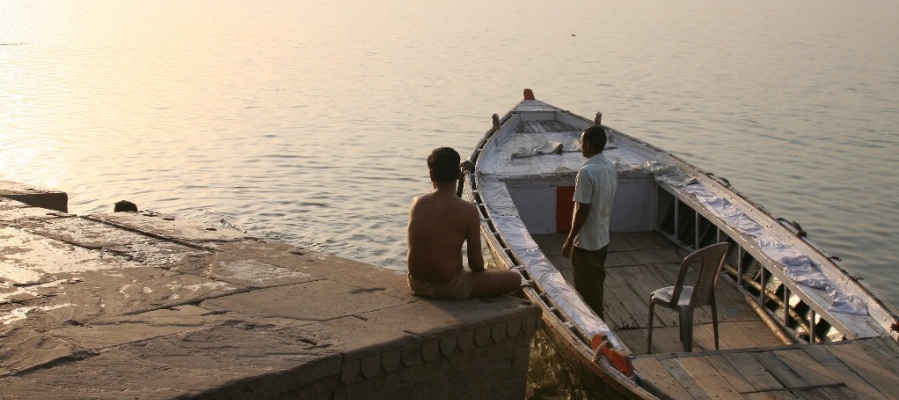 A boat on the ganges